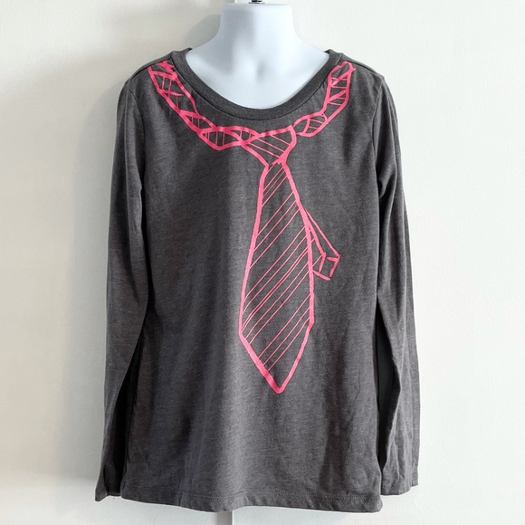Girl’s Old Navy Tie Silhouette Graphic Tee Size M/8 - Picture 2 of 8